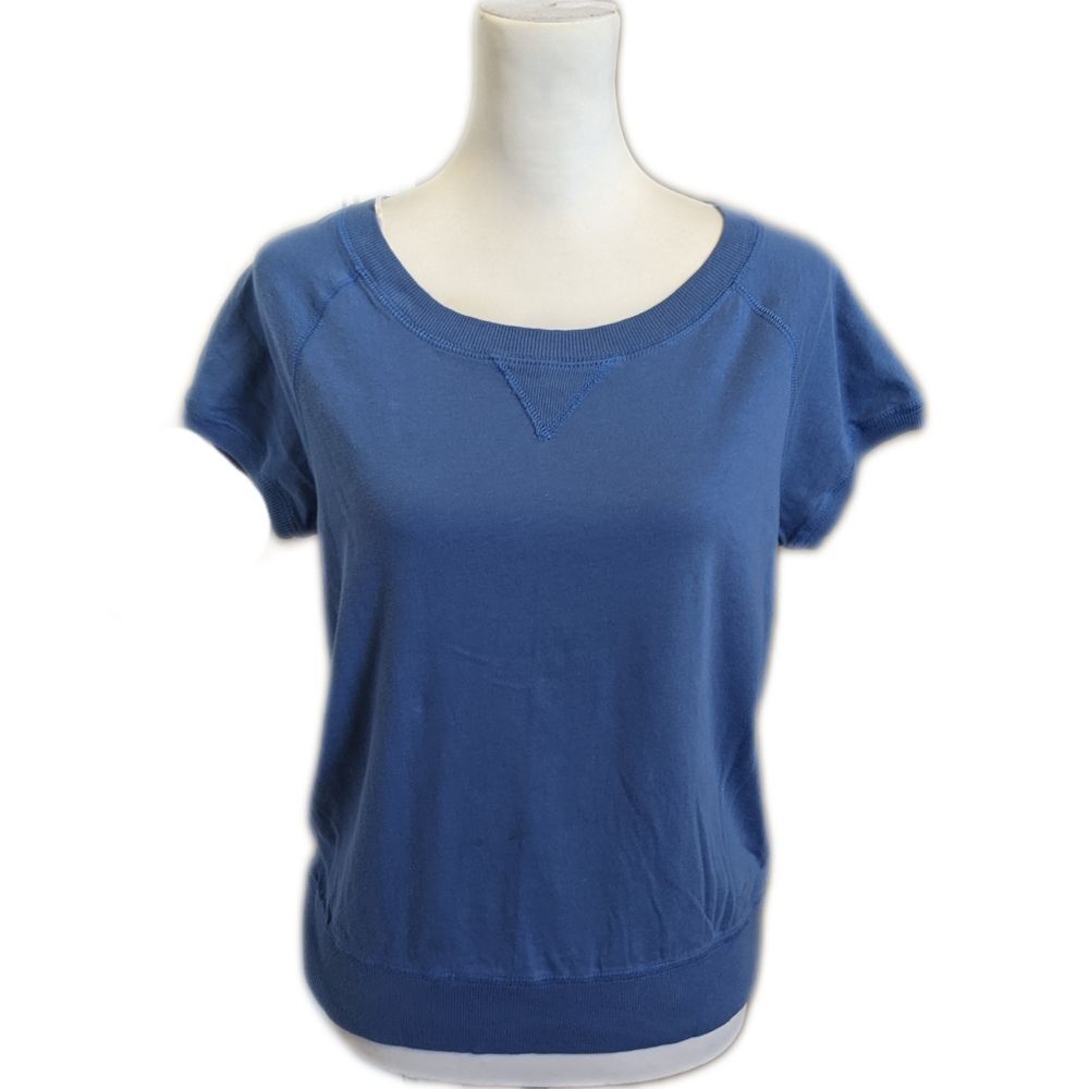 Nautica cornflower blue short sleeve lightweight sweatshirt, medium
